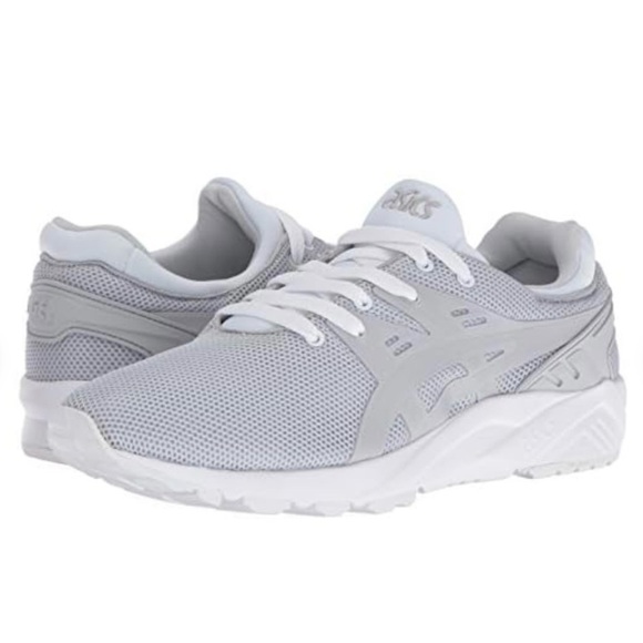 Asics Soft Gray Gel-Kayano Trainer Evo Fashion Athletic Sneakers Size 7.5 - Picture 1 of 15